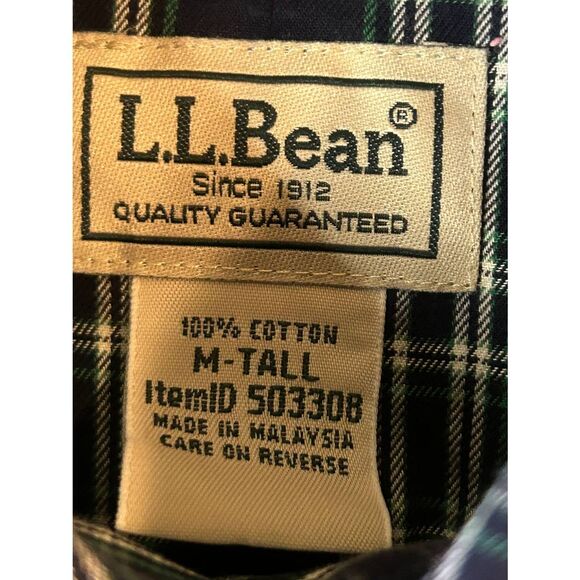 L.L. Bean Mens Traditional Fit Long Sleeve Button Up Shirt Size Medium Tall (533 - Picture 4 of 7